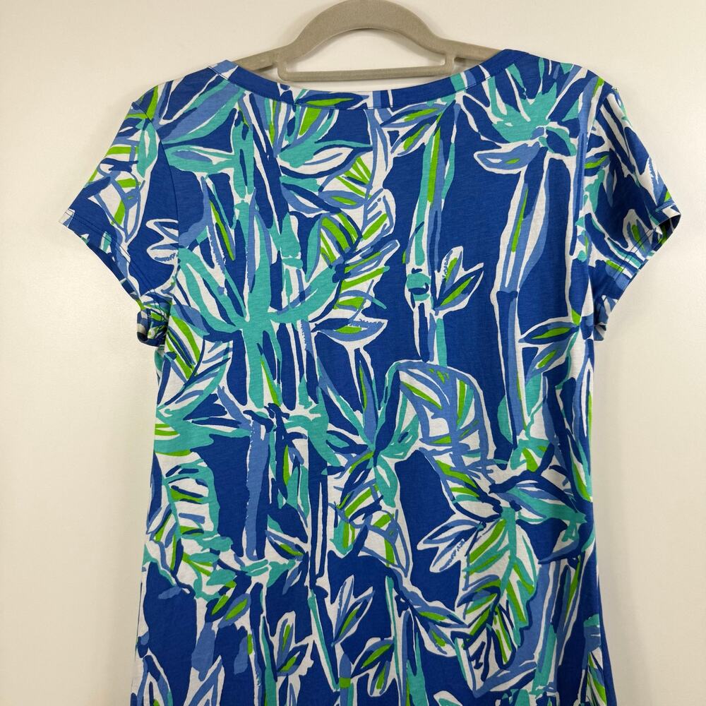 Lilly Pulitzer Palmira Dress in Bamboom Bamboo Print Medium Pima Cotton Beach - Picture 9 of 11